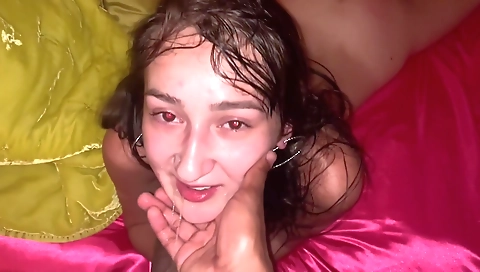 Smoking hot sex with sexy brunette