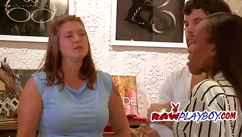 Sexy chick with big black cock