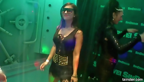 She's first time with a toy in the woods