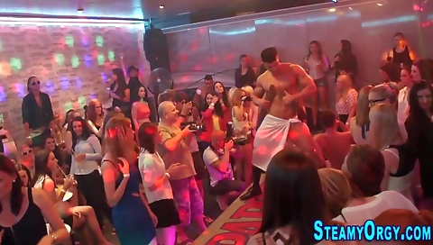 Smoking hot blonde gets creampie and cum