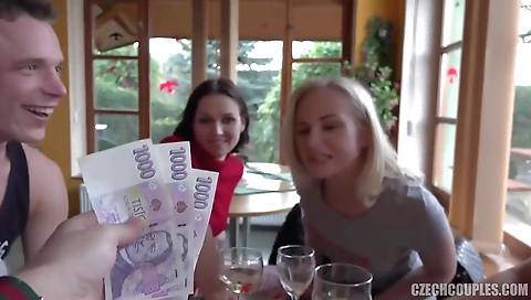 Hot toenails fuck with a slut