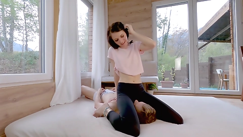 Smoking hot girlfriend's sexy feet