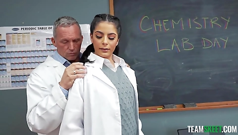 Sexy brunette masturbates with her boyfriend